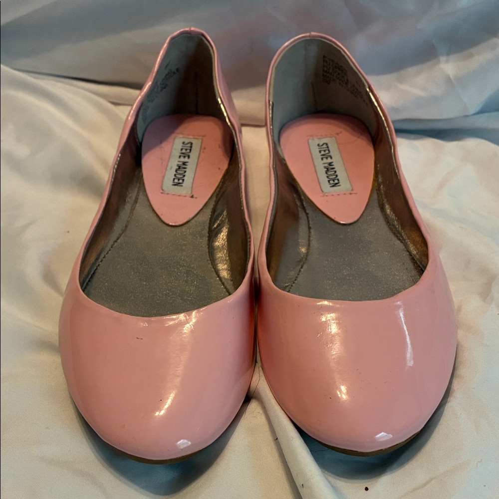 Steve Madden Pink Patent Ballet Flats